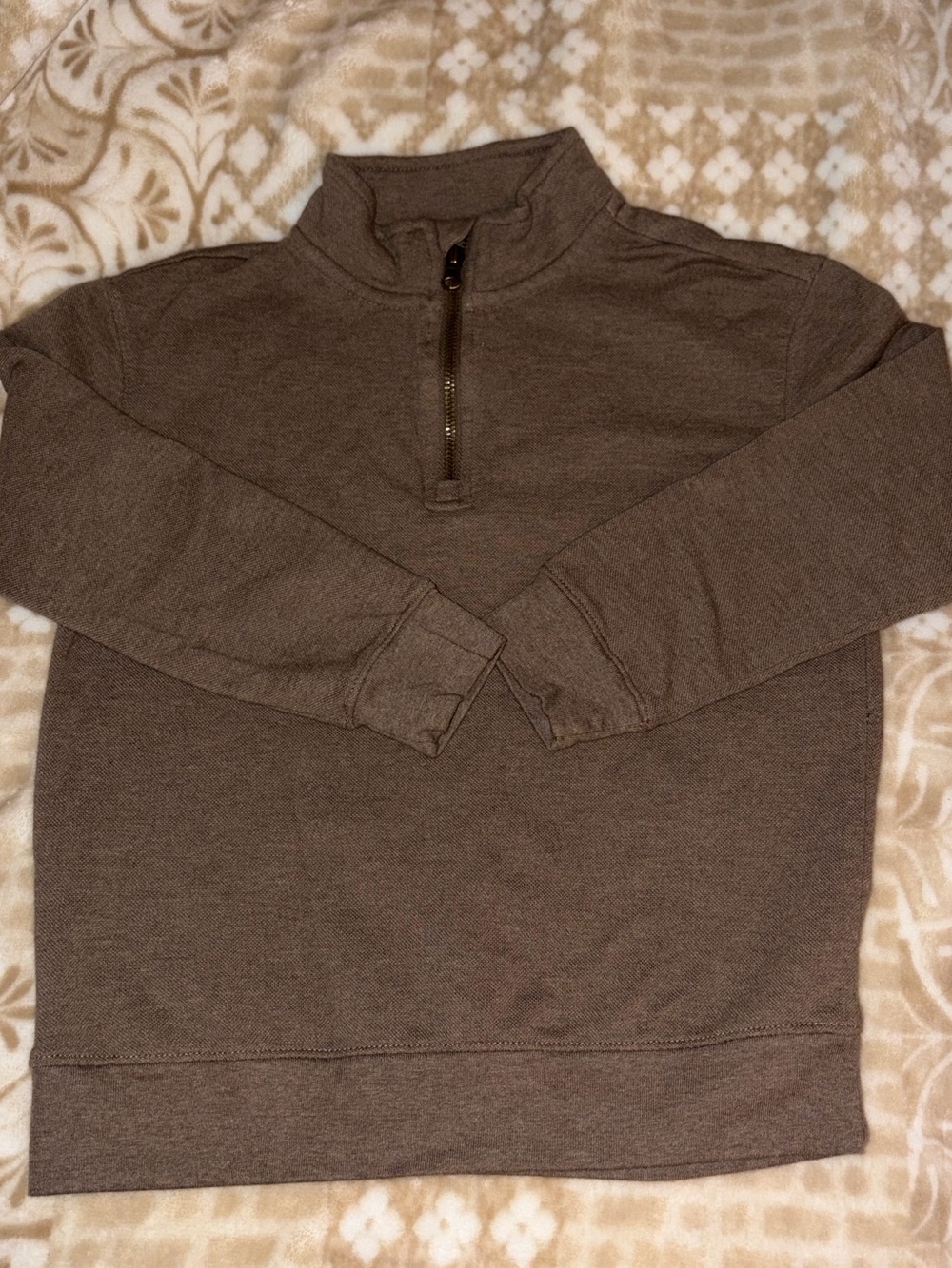 Cat & Jack kids Zip-Up Pullover Sweater - Brown